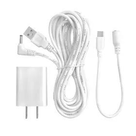 Ablegrid 757631650837 Power Adapter Charger Cord For Ring Pan Tilt Stick Up Camera 4m/13.1ft White