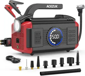 Acezuk M07-a Heavy Duty Truck Battery Booster Pack Jump Starter Box Portable 8000 Amps Power