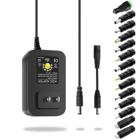 Aclorol Yc312v30w14tus Universal Power Adapter 30w 12v 9v 7.5v 6v 5v 4.5v 3v Adjustable Vari