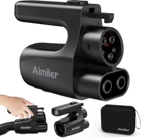 Aimiler 744759349163 Nacs To Ccs1 Adapter 500 Amps / 1 000v Dc Compatible With Tesla