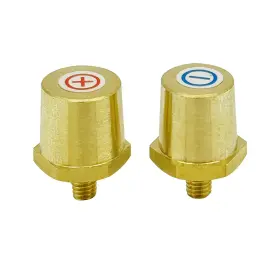 Ampper Am-bcp-b0301 M6 Thread Male Brass Battery Terminal Charging 1 Pair Ampper Am-bcp-b0301 M6 Thread Male Brass Battery Terminal Charging 1 Pair