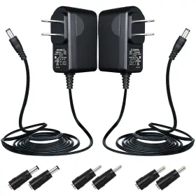 Anlink 12v-1a 2 3c 2 Pack 12v 1a/1000ma 10ft Power Supply Adapter 12w Ac To Dc