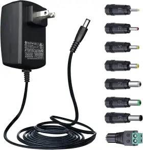 Anlink 744110763843 Ul Listed 12v 3a/3000ma 6ft Power Supply Adapter With 8 Tips Ac To Dc 36w 2.5a
