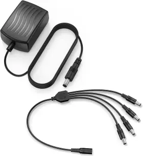 Annke 4332061460 Security Power Adapter Supply Ac To Dc 12v2a And 1-to-4 Splitter