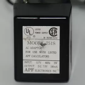 751S APF ELECTRONICS INC Ac Power Adapter Calculator #2
