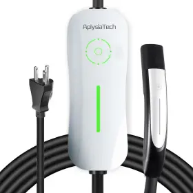 Aplysiatech Atpc-15a-5-15 Tesla Ev Charger Level 1 15a 110v Nema 5-15 Nacs Plug 21ft Cable Model 3 Y S X