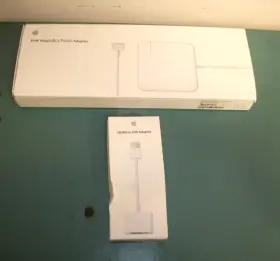 Apple Md506ll/a Mjvu2am/a 85w Magsafe 2 Power Adapter And Hdmi To Dvi