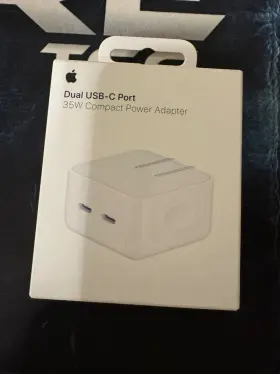 Apple Mw2h3am/a 35w Dual Usb-c Port Compact Power Adapter New