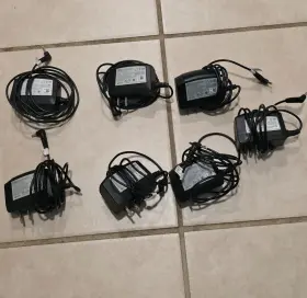 Asian Power Devices Wa-24q12fu Lot Of 7 Apd Ac Adapter Input 100-240v A Tip 5.5/2.5mm