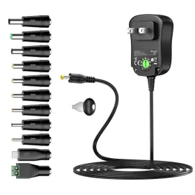 Basicvolt 708214222071 18w Dc 12v Power Supply Universal Adapter 3v 4.5v 5v 6v 7.5v 9v 1a