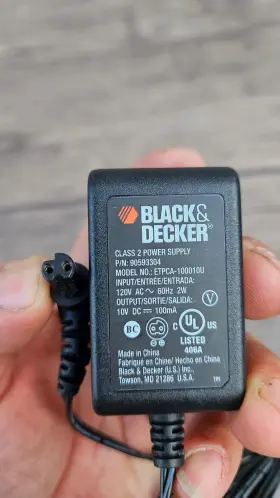 ETPCA-100010U BLACK DECKER Power Supply Adapter #3