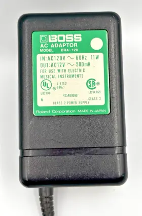 Boss 740972554858 Bra-120 Ac Adapter 12v Power Supply For Roland Guitar Effects And Music Gear