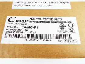 C-more Ea-mg-p1 C-more Micro Ac Dc Power Adapter New 24