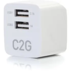 C2g 757120223221 2-port Usb Wall Charger - Ac To Adapter 5v 2.1a Output