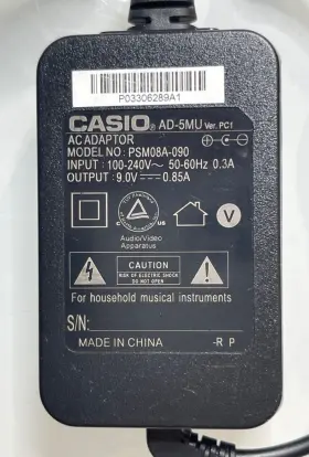 PSM08A-090 CASIO Power Supply Ac Adapter Keyboard #2 PSM08A-090 CASIO Power Supply Ac Adapter Keyboard #2