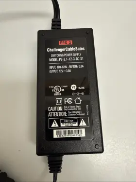 Challenger Ps-2.1-12-3-s1 Eps-3 Switching Power Supply Ps-2.1-12-3-dc-s1 12v 3a New