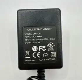 Collective Minds Cm00081 Power Adapter Model Input 100-240v 50-60hz 0.35a