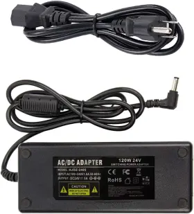 Coolm Hjdz-2405 24v 5a Power Supply Adapter - Ac 100v-240v To Dc 24 Volt 5 Amp 120w