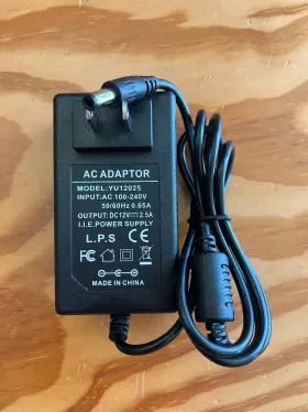 Coolm Yu12025 12v 2.5a Ac/dc Power Adapter - Ac 100-240v To Dc 2500ma Supply