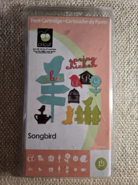 093573056826 CRICUT Font Cartridge Songbird