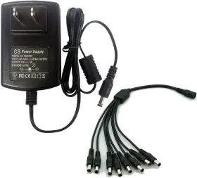 Cs-power 718520205057 100-240v Ac To Dc 12v 3a 36w Supply Adapter With 8 Way Splitter Cable