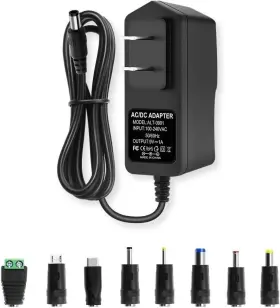 Cysljoyful 09108t 9v Dc Power Supply 1a Universal Ac Adapter 100-240v 50/60hz 9 Volts Black
