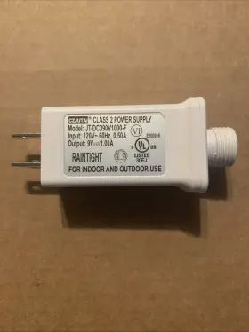 Czjutai Jt-dc090v1000-f Transformer Dc Adapter Ac/dc Model 120v 9v 1.0 Output