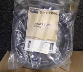 Dayton Hv12904g Power Supply Cord G