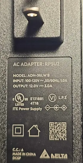 Delta Adh-36lwb Oem Rpsu2 Ac Power Adapter 12.0v 3.0a Tested Working