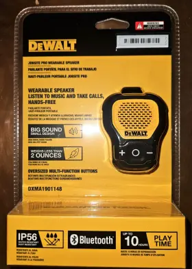 826341046299 DEWALT Wearable Speaker Pack