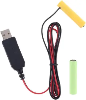 Dofaxgo A24353 1m Aa Battery Eliminator Power Supply Adapter Usb Cable Replace