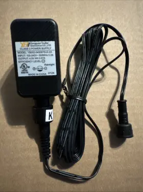 Dongguan Youbei Yb052-0450670u2-2a Yb Raintight 4.5v .67a Ac Adapter Power Supply With Cord