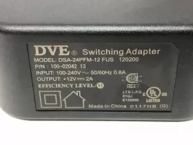 DSA-24PFM-12 DVE Fus Ac Adapter Power Supply Plug Pin #2