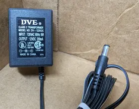 Dve Dv-1220dc Class 2 Transformer 120vac 60hz 5w To 12vdc 200ma