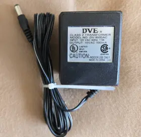 Dve Dv-9500ac Model Class 2 Transformer Output 10vac 500ma Tested Dve Dv-9500ac Model Class 2 Transformer Output 10vac 500ma Tested