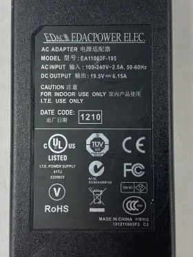 EA11003F-195 EDACPOWER ELEC Ac Adapter Power Supply #3