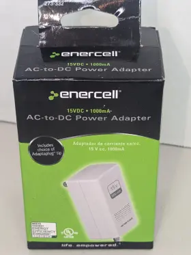 Enercell 273-332 Ac To Dc Power Adapter 15 V 1000ma Enercell 273-332 Ac To Dc Power Adapter 15 V 1000ma