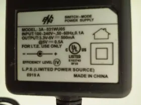 Eng 3a-031wu05 Ac Power Supply Charger Adapter 3.3v-5v 500ma