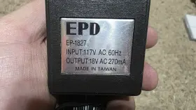 Epd Ep-1827 Model Ac Adapter 18v 270ma