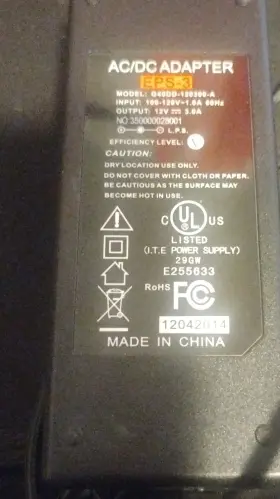 G40DD-120300-A EPS-3 Ac Adapter Power Supply