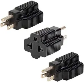 Evmore 744110771886 4 In 1 Ac T Blade Power Adapter 15 Amp To 20 5-15p 5-20r 6-15r 6-20r