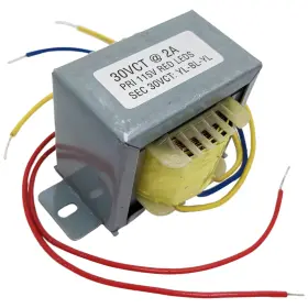 Ex Electronix Express 679771781298 30vct 2a Power Transformer With Wire Leads And Foot Mount - Exp