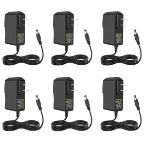 Facmogu A50206-mg-us 6 Pack 9v Dc Power Supply Ac 100-240v To 1a Adapter Regulated Swi
