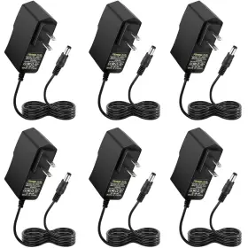 Facmogu A50207-mg-us 12v 1a Power Supply Adapters6 Pack Ac/dc Low Voltage Transformers Converter A