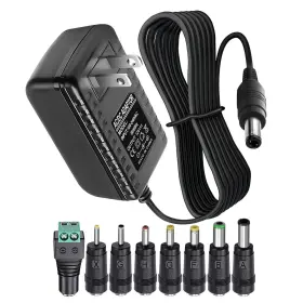 Ftuinl 768825201506 12v 2a 1a Power Supply Ac Adapter With 8 Tips Regulated 12 Volts 2000ma Repla