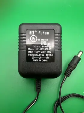 Fuhua Ue-41135500d Power Supply 120v 60hz 11w 13.5vdc 500ma