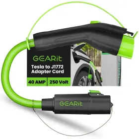 Gearit Gi-adp-c-tes-j1772 Tesla To J1772 Adapter Cord For Ev Compatible With Nacs Chargers 40