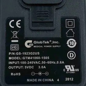 GS-1923G2US GLOBTEK Ac Adapter #2 GS-1923G2US GLOBTEK Ac Adapter #2