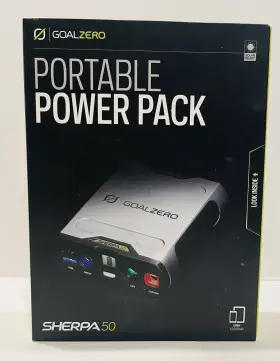 Goal Zero 847974000625 Sherpa 50 Recharger Solar Power For Laptop / Tablet - New And Sealed