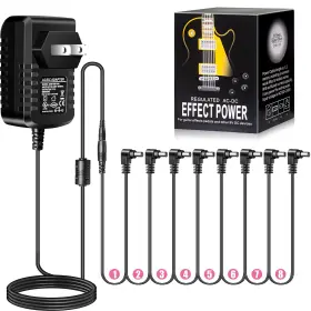 9V1A-1TO8 GODTONE Guitar Effect Pedal Power Supply Adapter